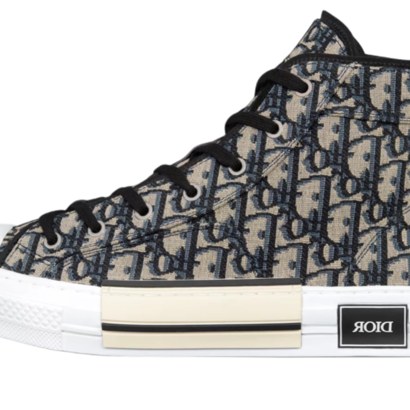 B23 BEIGE AND BLACK OBLIQUE JACQUARD