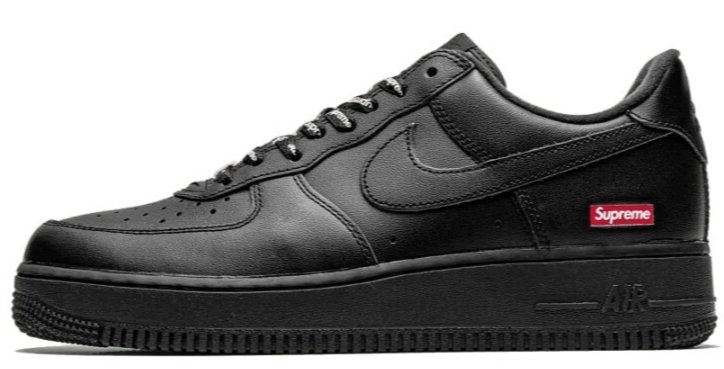 AF1 x SUPREME BLACK