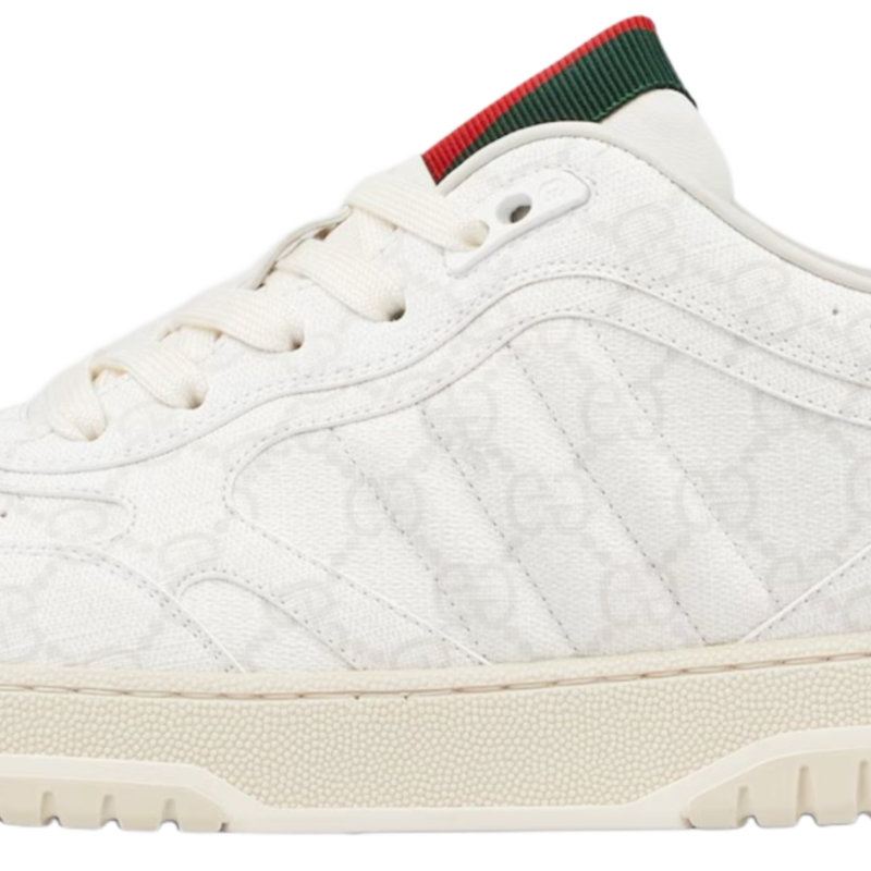 GG  SHOES RE-WEB LOGO WHITE