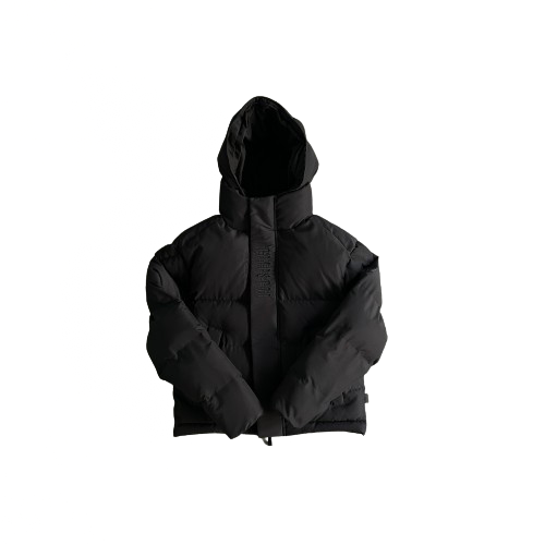 HOODED PUFFER JACKET BLACK