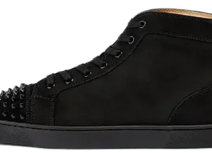 CHRISTIAN LOUB. BLACK LEATHER