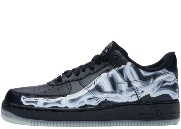 AF1 BLACK SKELETON
