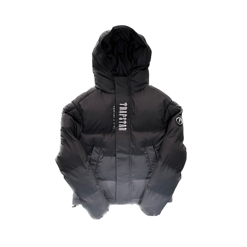 JACKET PUFFER-BLACK GRADIENT