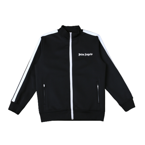 HOODIE ZIP - PALM A.  BLACK