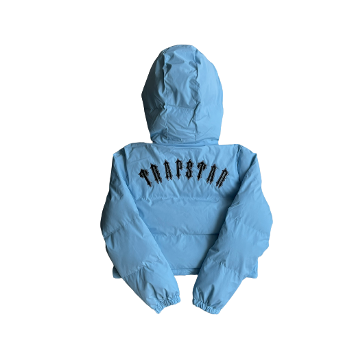 WOMAN IROGANGATE DETACHABLE HOODED PUFFER - BLUE