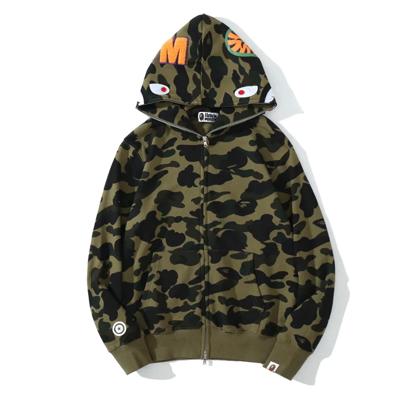 HOODIE ZIP - BAPE GREEN