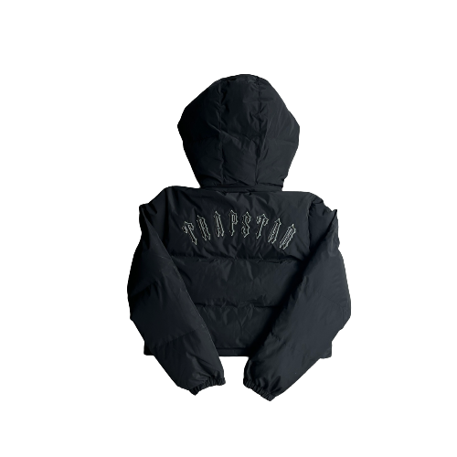 WOMAN IROGANGATE DETACHABLE HOODED PUFFER - BLACK